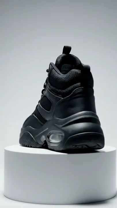 Veo 3.1 Fast output: Vertical sneaker product spin (9:16)